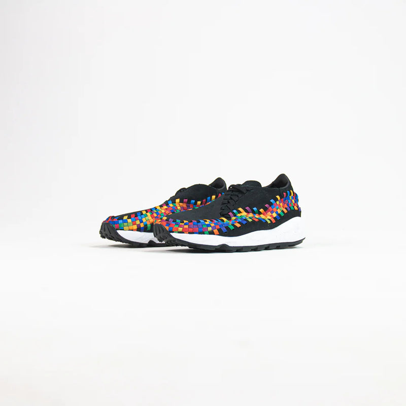 WMNS Nike Air Footscape Woven Black White Blue Red Yellow FB1959-002 Sneaker Shoe Trainer