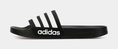 Adidas Adilette Cloudfoam Black White Mule Slide Sandal Slippers