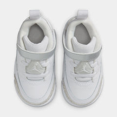 Spizike Low Infant Toddler Lifestyle Shoes (White/Neutral Grey/Metallic Silver)