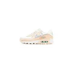 WMNS Nike Air Max 90 Phantom White Pink Green Metallic Silver Sneaker Shoe Trainer