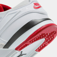 Air Jordan 4 RM Preschool Basketball Shoes (White/Black/Neutral Grey/Varsity Red)