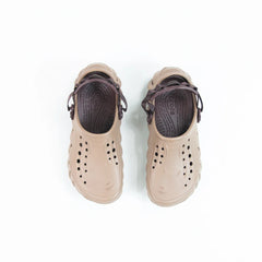 Crocs Echo Clog Latte Beige Brown 207937-2Q9 Slide Sandal Slipper