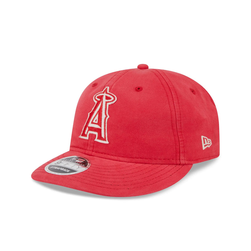 Los Angeles Angels Canvas Felt Retro Crown 9FIFTY Strapback Hat