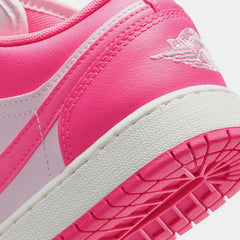 Air Jordan 1 Low Grade School Lifestyle Shoes (Pink Foam/Summit White/Hyper Pink)