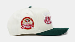 San Francisco 49Ers Red Chrome 950AF Snapback Mens Hat (White/Red)