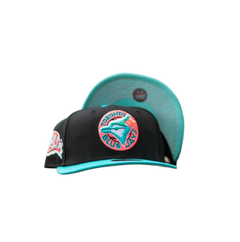 New Era Toronto Blue Jays 25th Anni Black Teal Blue Mint 59Fifty 5950 Fitted Hat