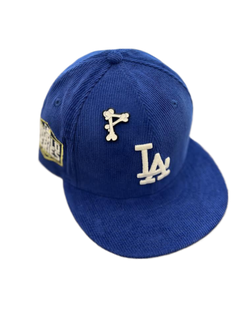 New Era LA Dodgers '20 WS Glow Royal Blue Corduroy 59Fifty 5950 Patch Fitted Hat