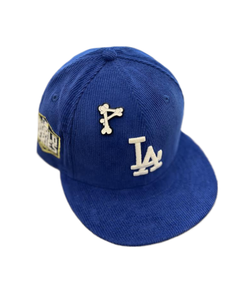 New Era LA Dodgers '20 WS Glow Royal Blue Corduroy 59Fifty 5950 Patch Fitted Hat