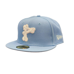 New Era Bone P Glow in the Dark Baby Blue Pink White 59Fifty 5950 Patch Fitted