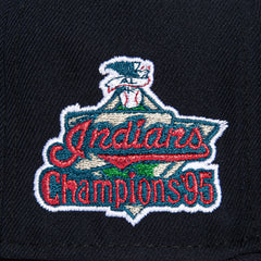 New Era 59Fifty Cleveland Guardians American League Champions Patch I Hat - Navy