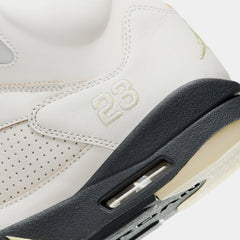 Air Jordan 5 Retro Luminous Green and Sail Womens Lifestyle Shoes (Sail/Luminous Green/Anthracite)