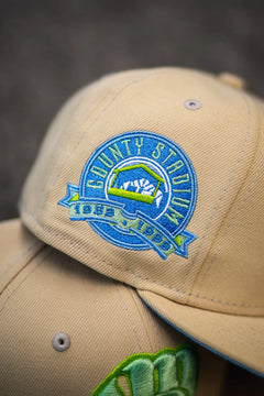 New Era Milwaukee Brewers County Stadium Sky UV (VEGAS GOLD)