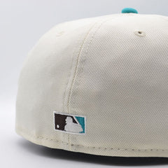 San Francisco Giants 50Th Anniversary Exclusive New Era 59Fifty Fitted Hat – Chrome/Teal/Chocolate UV