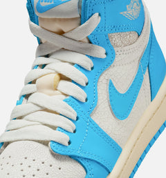 Air Jordan 1 Retro High OG UNC Reimagined Preschool Lifestyle Shoe - Dark Powder Blue/Sail