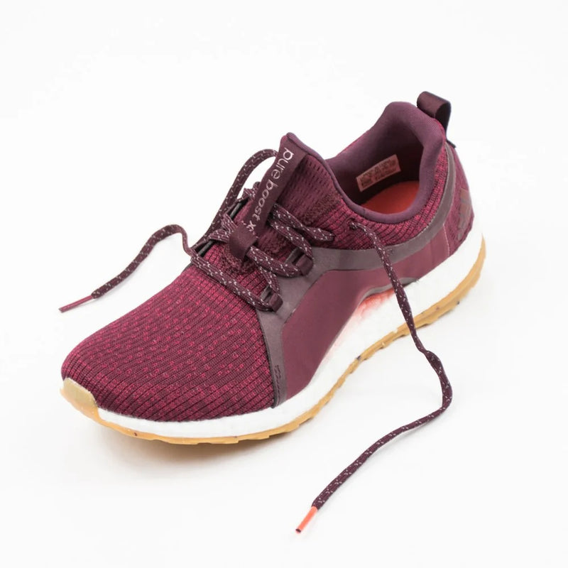 Adidas Pureboost X All Terrain Burgandy Red White Beige Brown Sneaker Shoe Trainer