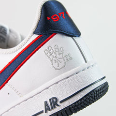 WMNS Nike Air Force 1 '07 Rec White Obsidian University Red Blue Sneaker Shoe Trainer