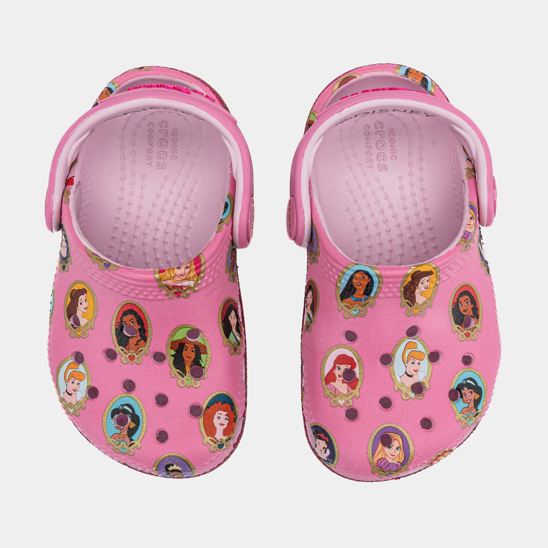 Disney Princess Classic Clog Infant Toddler Sandals (Soft Pink)