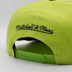 Atlanta Hawks NBA Mitchell & Ness CYBER ATTACK Snapback Hat - Cyber/Black Bottom