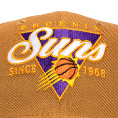 New Era 9Seventy Phoenix Suns Triangle Logo Stretch-Snapback Hat - Khaki, Brown