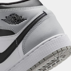 Air Jordan 1 Mid Grade School Lifestyle Shoes (White/Black/Rust/Pin)