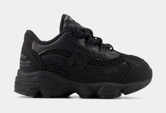 1000 Bungee Lace Infant Toddler Lifestyle Shoes (Black)