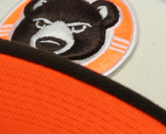 SOUTH BEND CUBS (OFF-WHITE) (2019 CHAMPIONS) NEW ERA 59FIFTY FITTED (NEON ORANGE under VISOR)