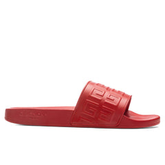 Slide 4G Flat Sandals - Red