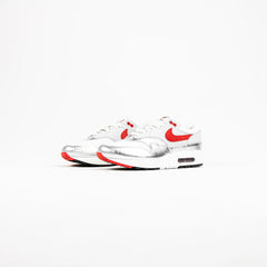 Nike Air Max 1 PRM White Chile Red Grey Silver Black HF7746-100 Sneaker Shoe Trainer