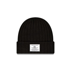 Alpha Industries X New Era Black Cuff Knit Hat