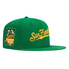 New Era 59Fifty San Francisco Giants 2007 All Star Game Patch Script Hat - Kelly Green, Metallic Gold