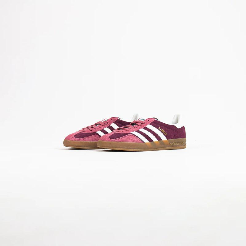 Adidas Gazelle Indoor Maroon Red White Brown IF9647 Sneaker Shoe Trainer