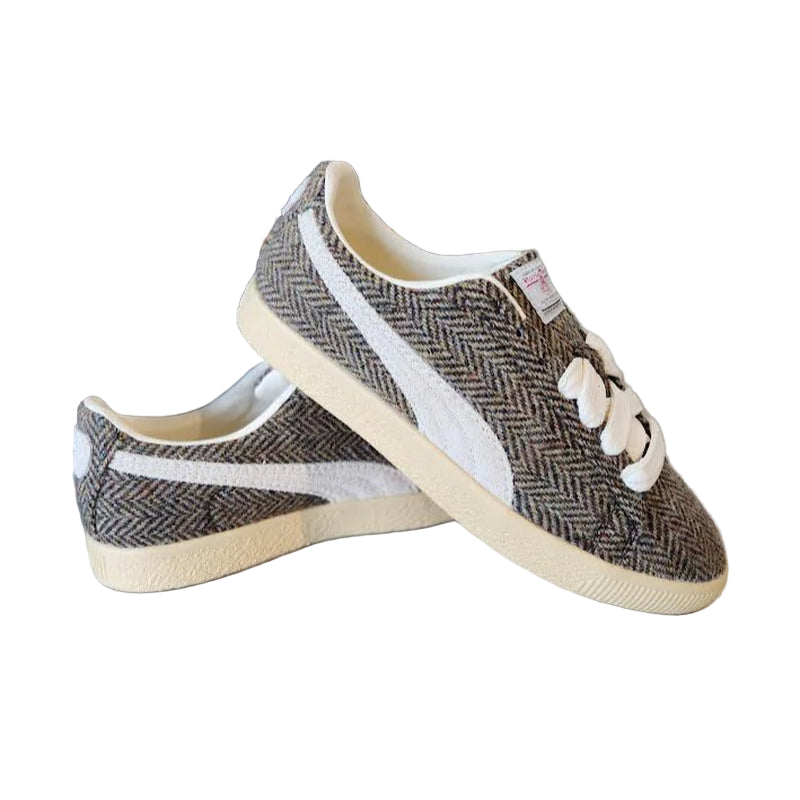 PUMA CLYDE HARRIS TWEED CHAMOMILE SUGARED ALMOND