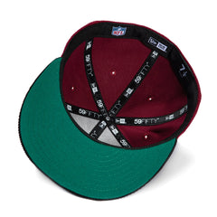 New Era 59Fifty Arizona Cardinals Script Corduroy Hat - Cardinal, Black