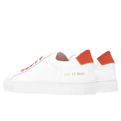 Retro Low Glossy - White/Orange