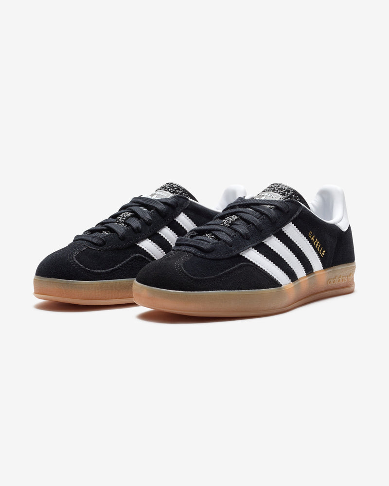 ADIDAS GAZELLE INDOOR - CBLACK/ FTWWHT