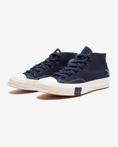 CONVERSE X UNDEFEATED CHUCK 70 MID - BLACKIRIS/ PARCHMENT