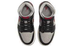 Nike WMNS Air Jordan 1 Mid Black Gym Red College Grey BQ6472-060 Sneaker Shoe