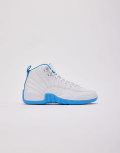 Jordan Air Jordan 12 Retro 'White and University Blue' Grade-School