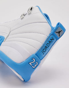 Jordan Air Jordan 12 Retro 'White and University Blue' Grade-School