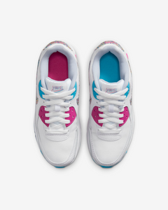 Nike Air Max 90 LTR SE White/Active Fuchsia/Blue Lightning/Multi-Color DV1843-100