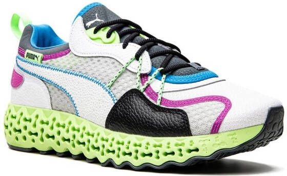 Puma Calibrate Restored Spring Cosmic White Green Black Purple Black Sneaker