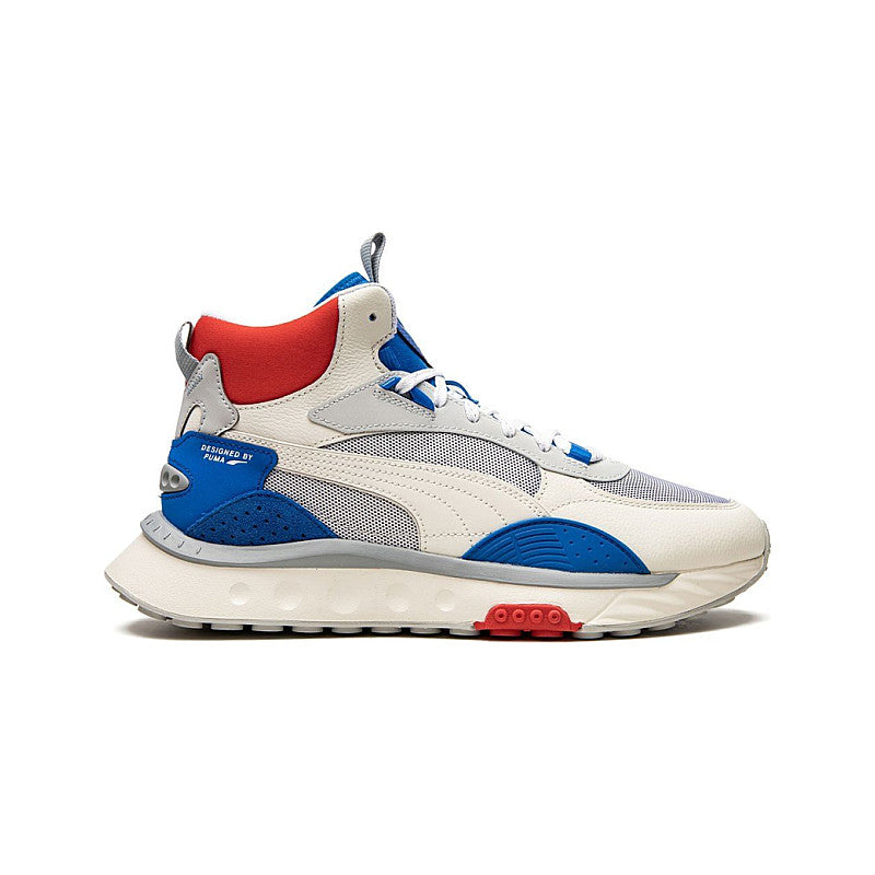Puma Wild Rider Mid WS Ivory Glow White Blue Red Grey Blue Sneaker Shoe Trainer