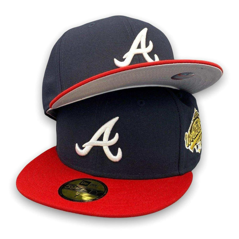 New Era Atlanta Braves '95 WS 59FIFTY 5950 Fitted Blue Grey Red Patch
