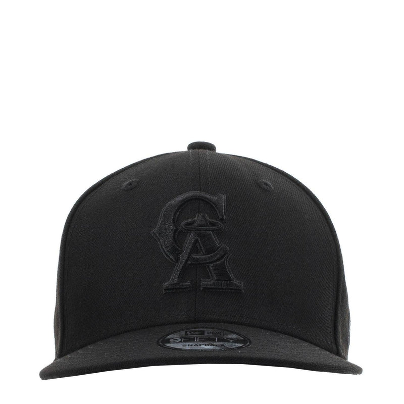 New Era Anaheim Angels 9Fifty 950 Snapback Hat Triple Black