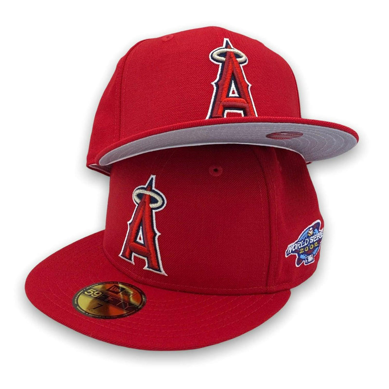 New Era Los Angeles Angels '02 WS Patch 59FIFTY 5950 Red Fitted Hat