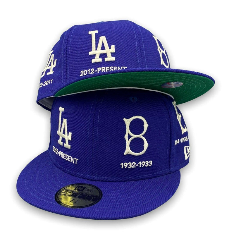 New Era LA Dodgers AOP Progression Collection 5950 59FIFTY Blue Fitted Hat