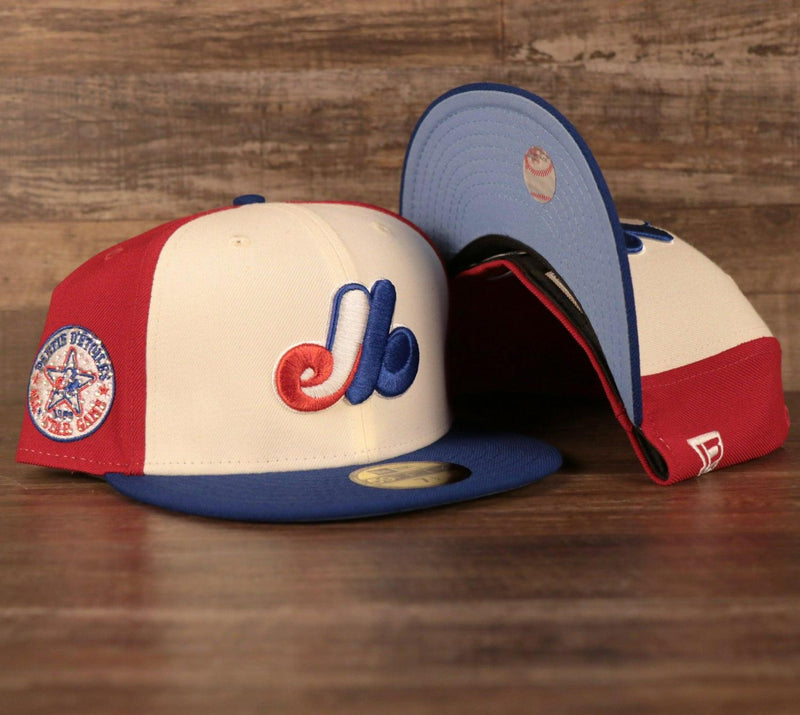 New Era Montreal Expos Partie D'etoiles Red White Blue 5950 59Fifty '82 ASG Crystal Patch Fitted