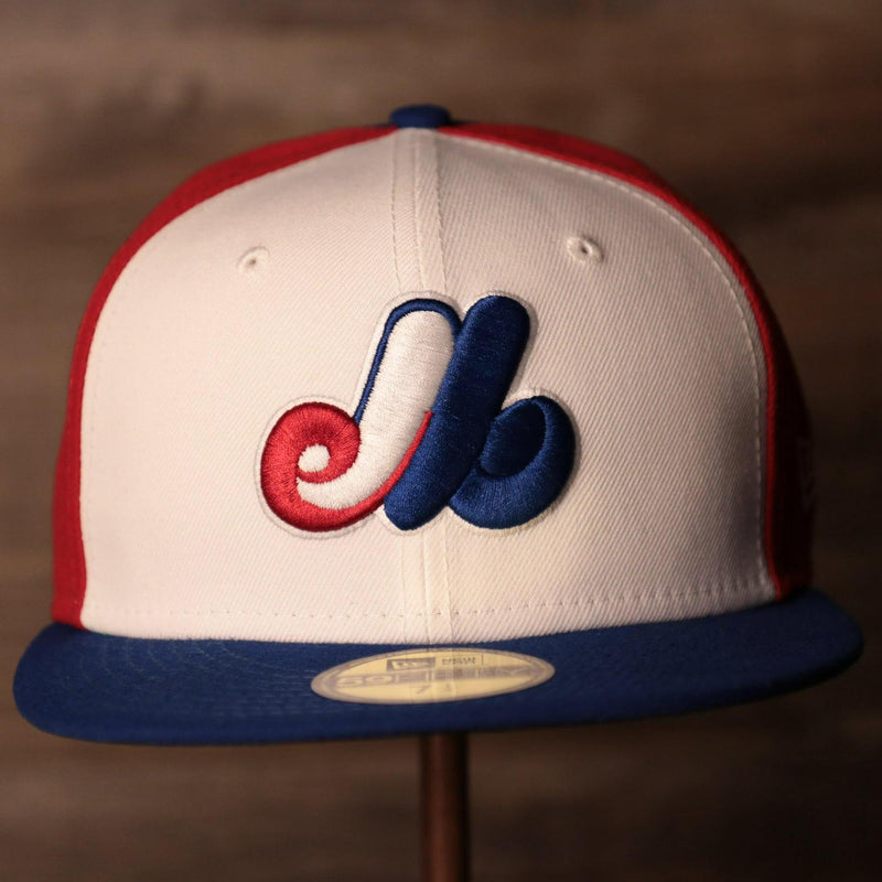 New Era Montreal Expos Red White Blue 5950 59Fifty Fitted '69 Pinwheel Black UV